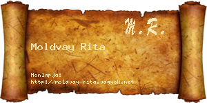 Moldvay Rita névjegykártya